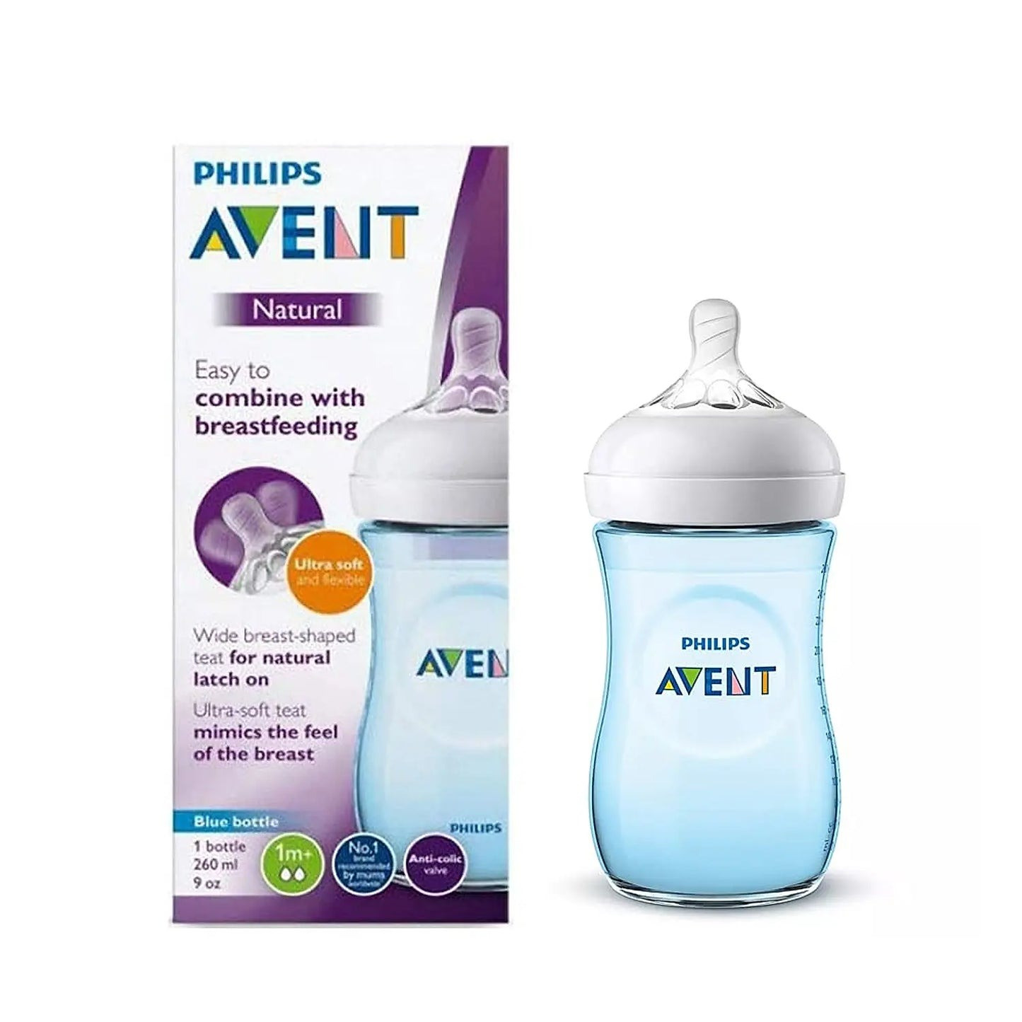Philips Avent Natural Feeding Bottle (Single) 260ml 903/01