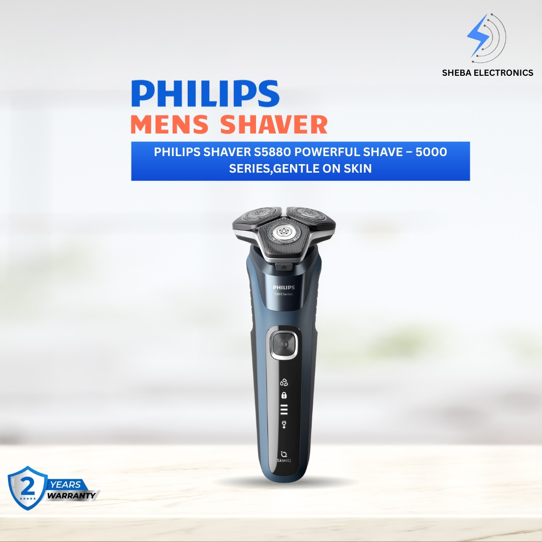 Philips Shaver S5880 Powerful Shave – 5000 Series,Gentle on Skin